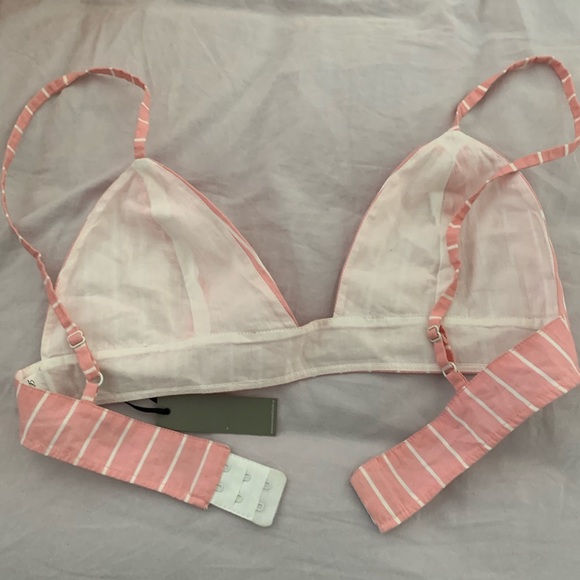 LOVERS + FRIENDS | pink and white striped bralette - Picture 3 of 5
